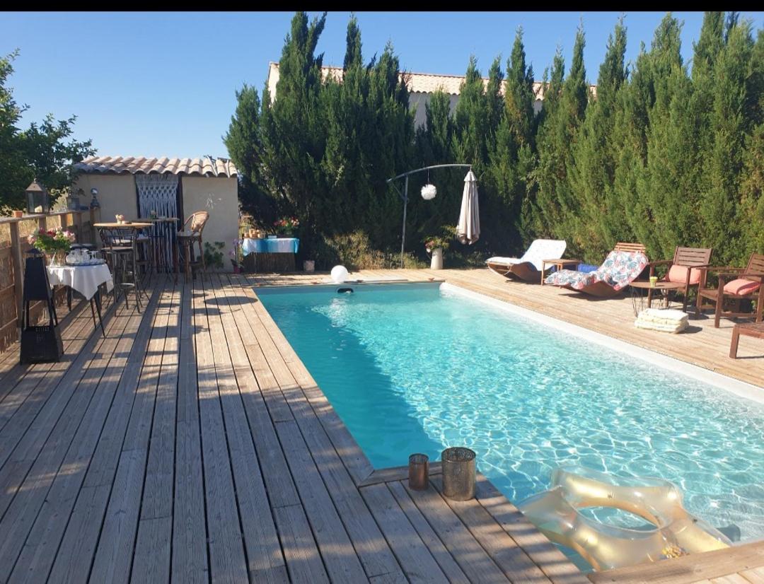 La grange du Cade Villa Magalas Bagian luar foto